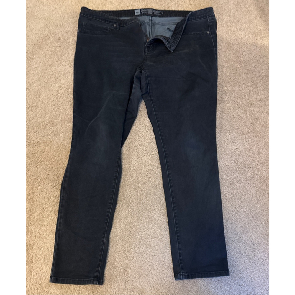 Women's Mossimo Black Premium Denim Legging Jeggings Size 18